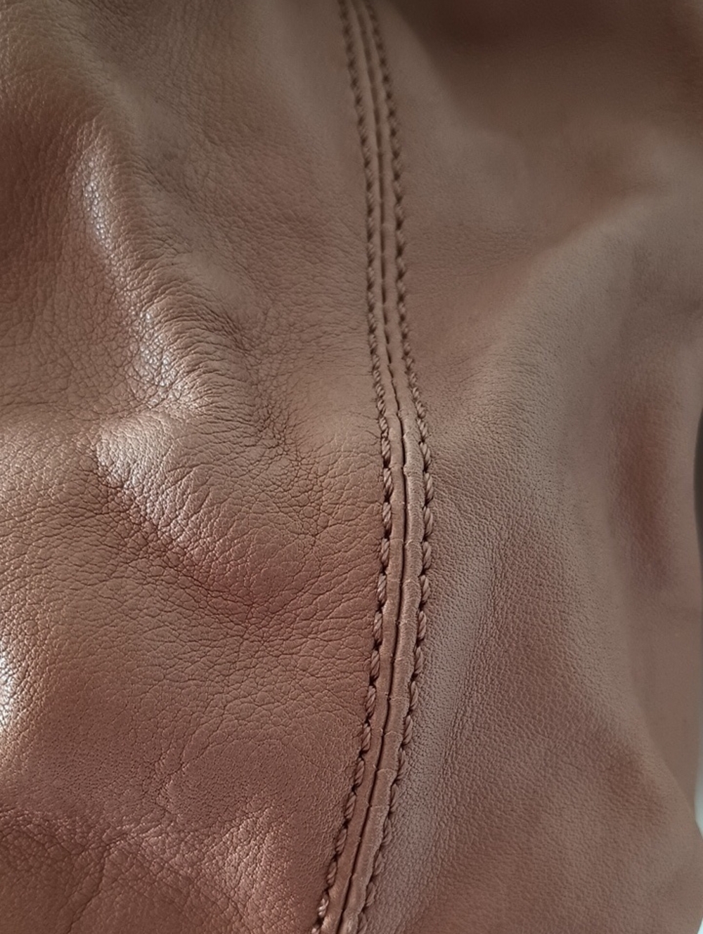 Michael Kors Blush Tan Soft Leather Knot Shoulder Tote - Picture 5 of 16